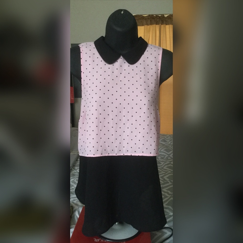 Elle polka dot blouse